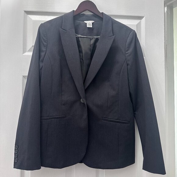 Liz Claiborne Jackets & Blazers - Liz Claiborne Charcoal Gray Suit Blazer Size 14